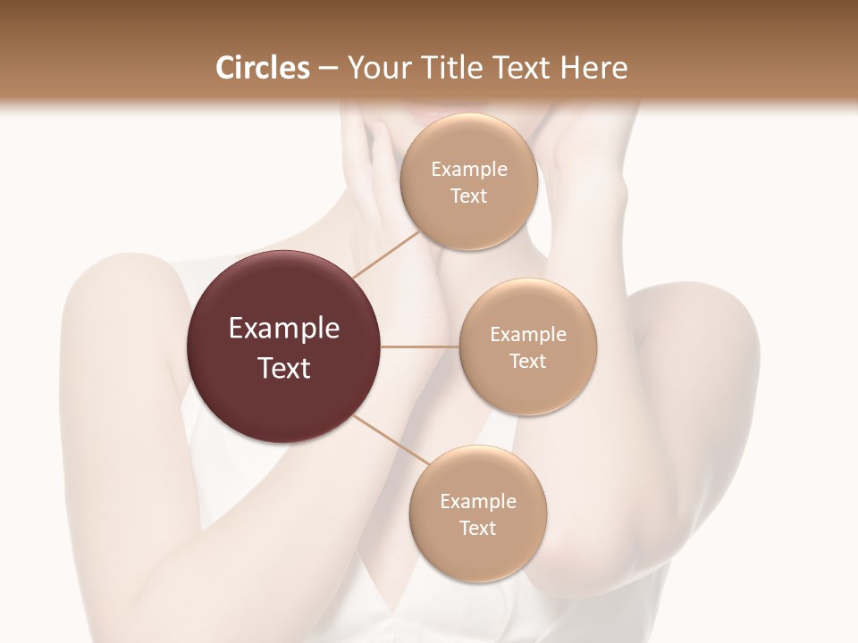 Cute Eye Make Up Elegant PowerPoint Template