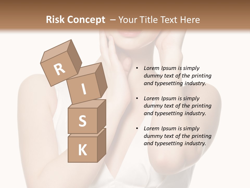 Cute Eye Make Up Elegant PowerPoint Template