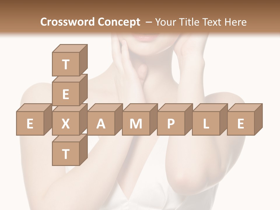 Cute Eye Make Up Elegant PowerPoint Template