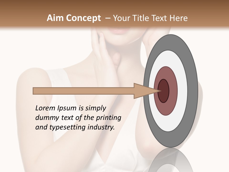 Cute Eye Make Up Elegant PowerPoint Template