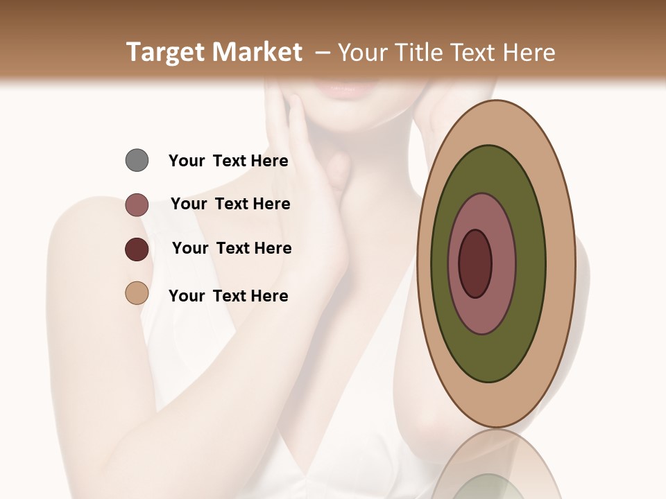 Cute Eye Make Up Elegant PowerPoint Template