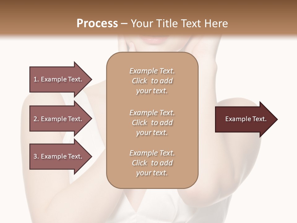 Cute Eye Make Up Elegant PowerPoint Template