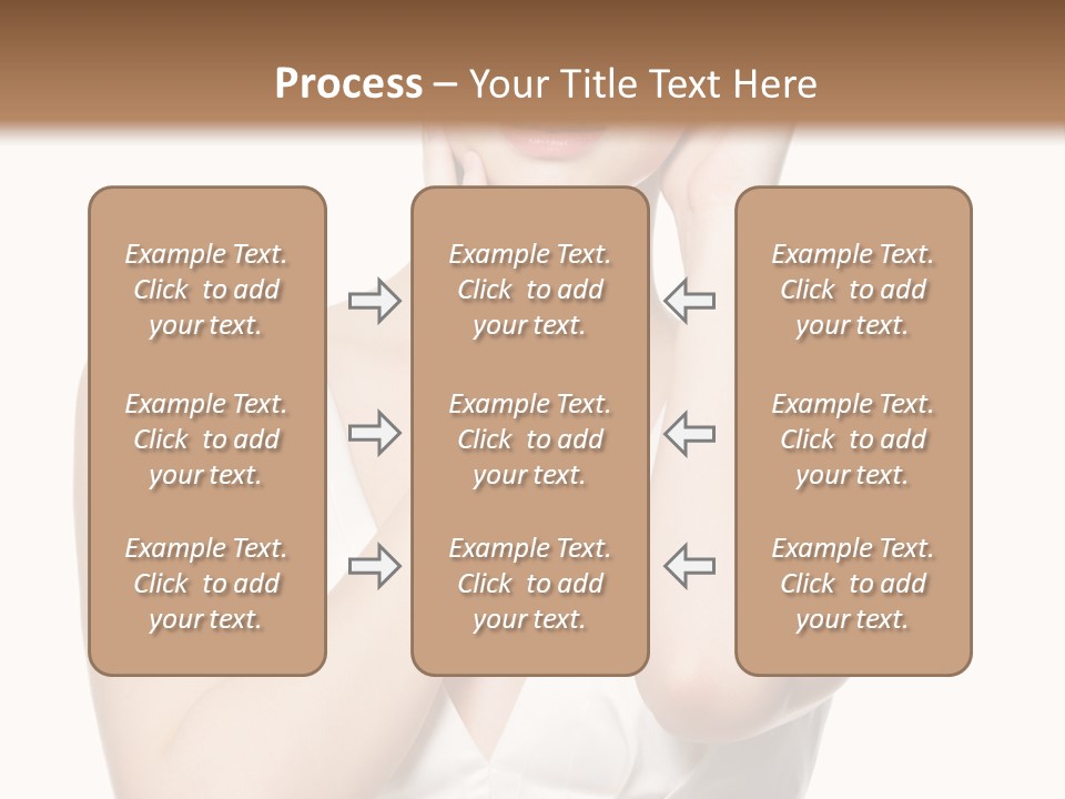 Cute Eye Make Up Elegant PowerPoint Template