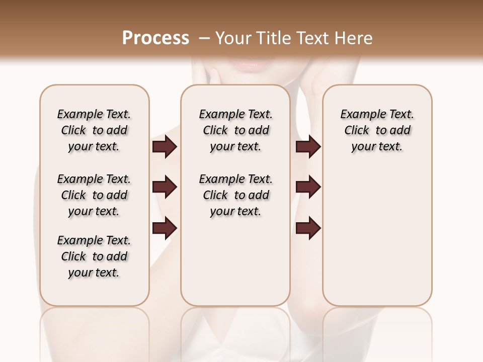Cute Eye Make Up Elegant PowerPoint Template