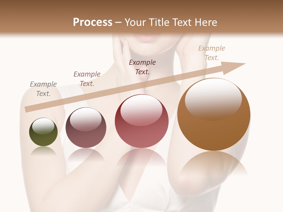 Cute Eye Make Up Elegant PowerPoint Template