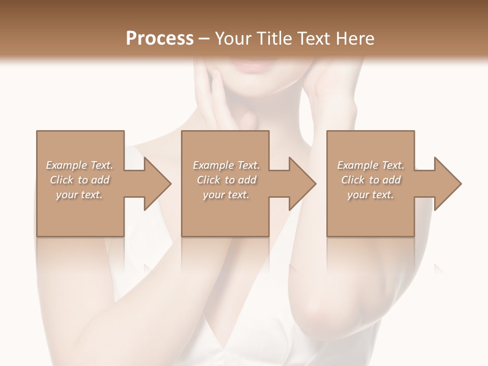 Cute Eye Make Up Elegant PowerPoint Template