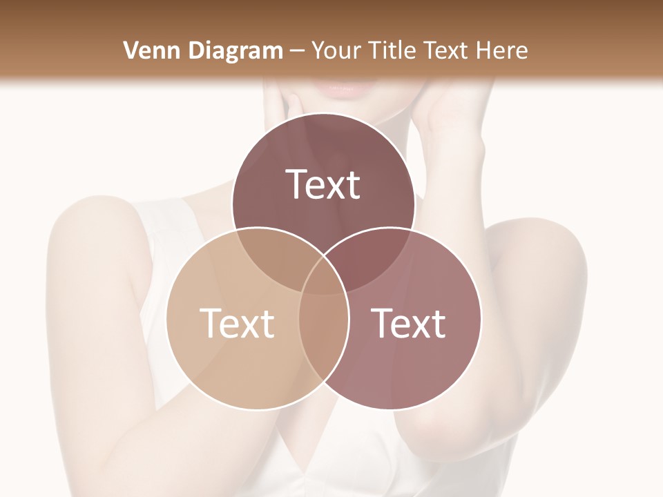 Cute Eye Make Up Elegant PowerPoint Template