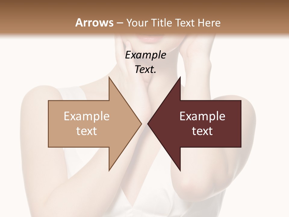 Cute Eye Make Up Elegant PowerPoint Template