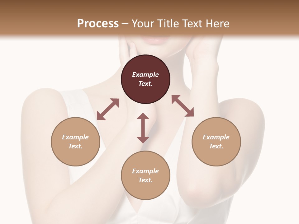 Cute Eye Make Up Elegant PowerPoint Template