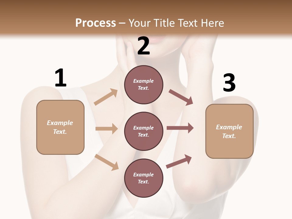 Cute Eye Make Up Elegant PowerPoint Template