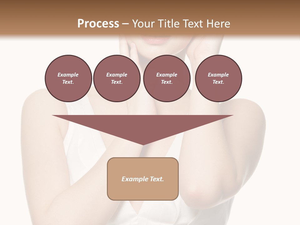 Cute Eye Make Up Elegant PowerPoint Template