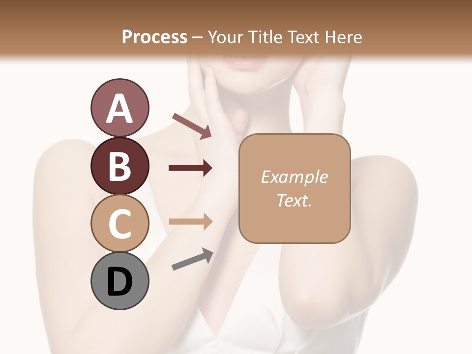 Cute Eye Make Up Elegant PowerPoint Template