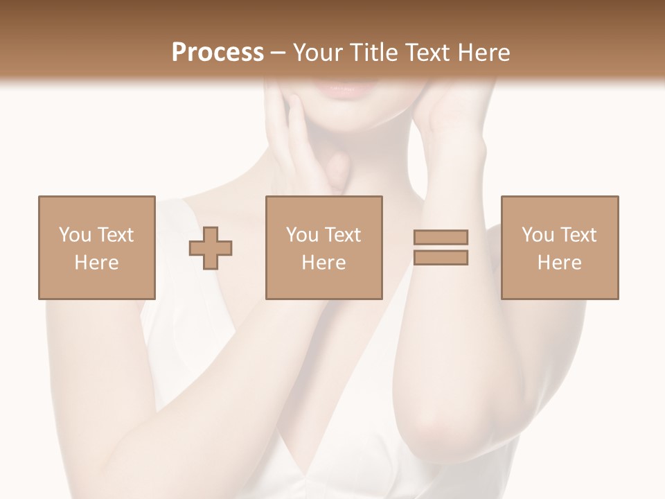 Cute Eye Make Up Elegant PowerPoint Template