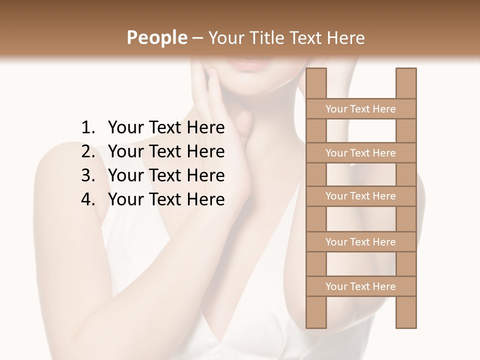 Cute Eye Make Up Elegant PowerPoint Template