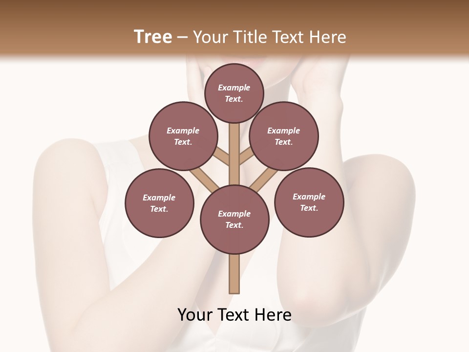 Cute Eye Make Up Elegant PowerPoint Template