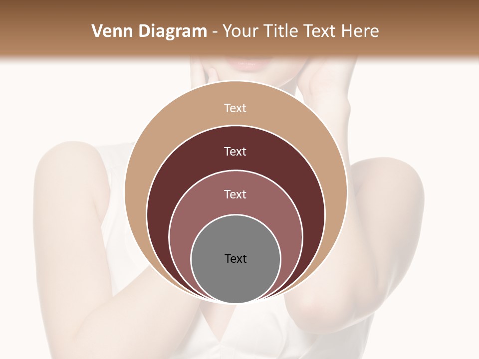 Cute Eye Make Up Elegant PowerPoint Template