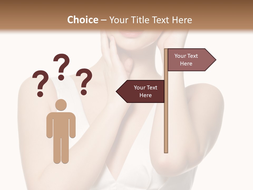 Cute Eye Make Up Elegant PowerPoint Template