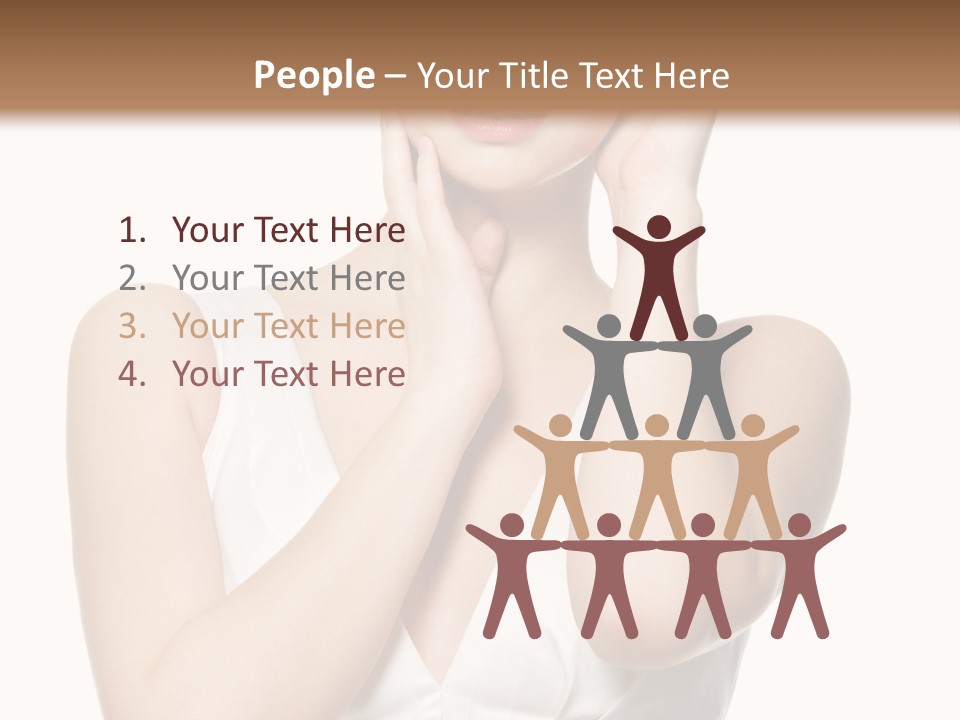 Cute Eye Make Up Elegant PowerPoint Template