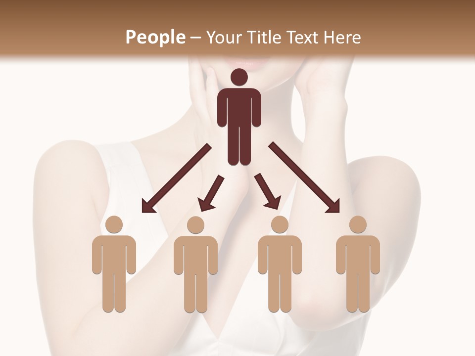 Cute Eye Make Up Elegant PowerPoint Template