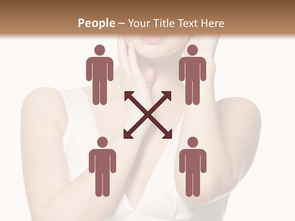 Cute Eye Make Up Elegant PowerPoint Template