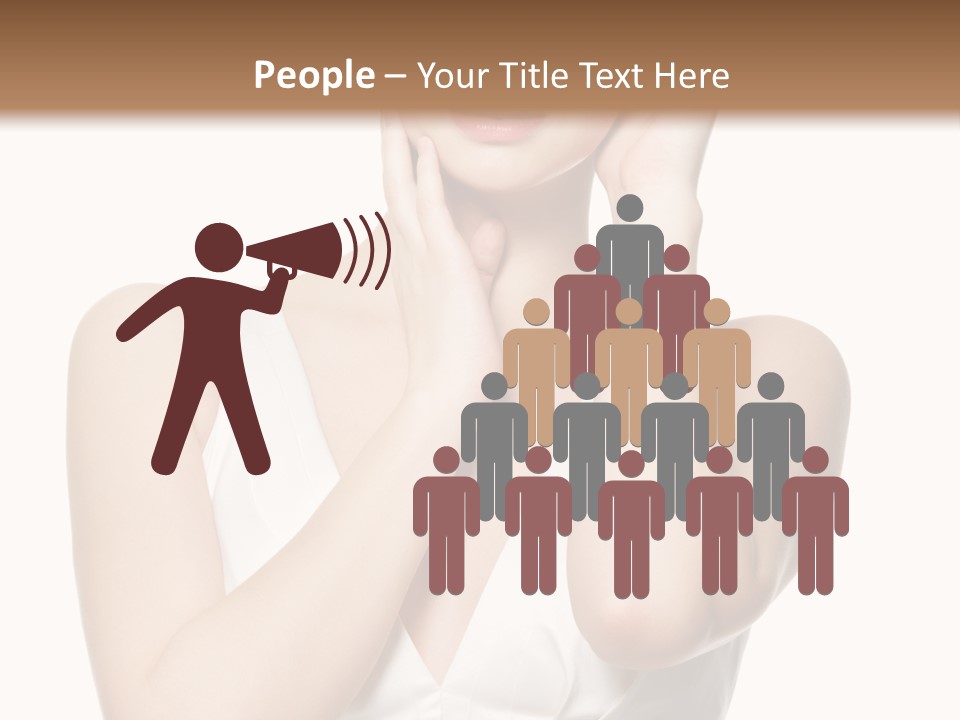 Cute Eye Make Up Elegant PowerPoint Template