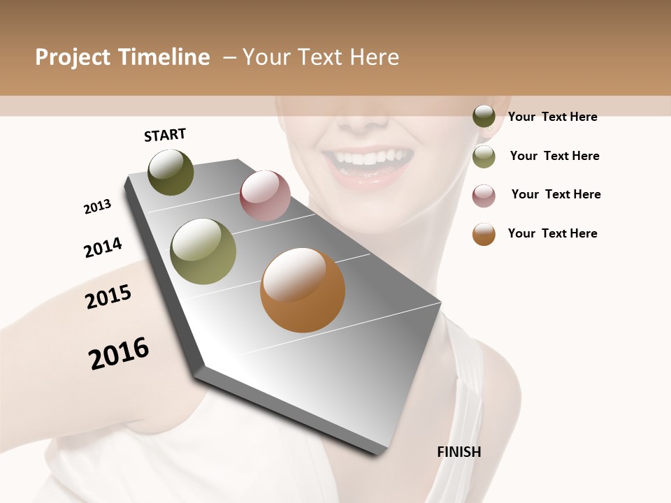 Fun Curly Beautiful PowerPoint Template