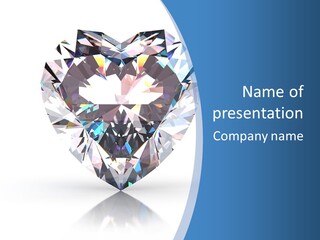 Diamond Reflection Render PowerPoint Template