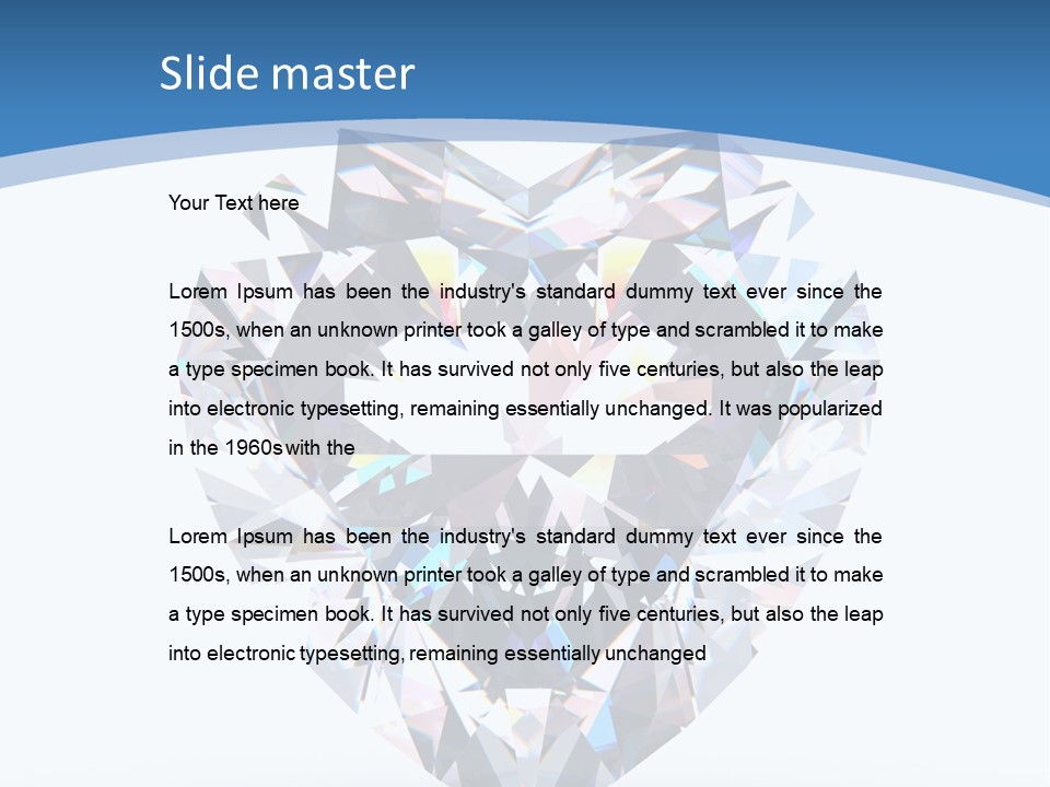 Diamond Reflection Render PowerPoint Template