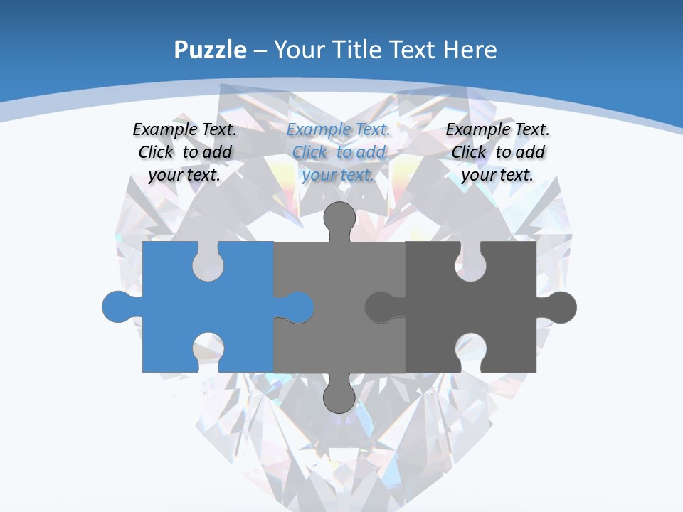 Diamond Reflection Render PowerPoint Template