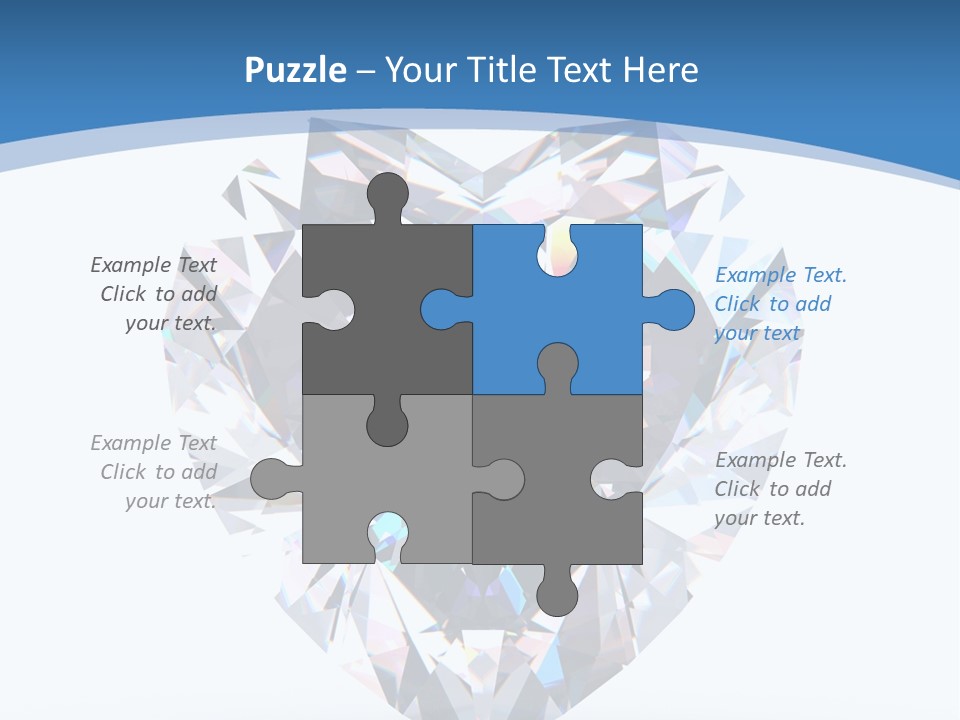 Diamond Reflection Render PowerPoint Template