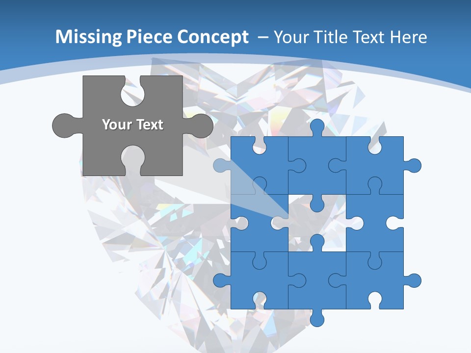 Diamond Reflection Render PowerPoint Template