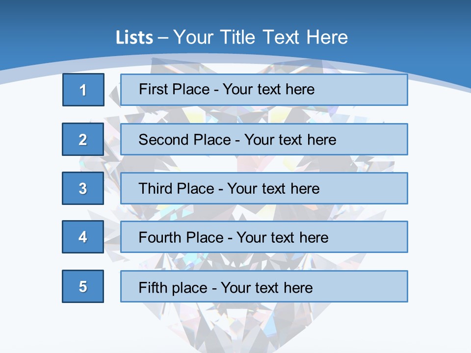 Diamond Reflection Render PowerPoint Template