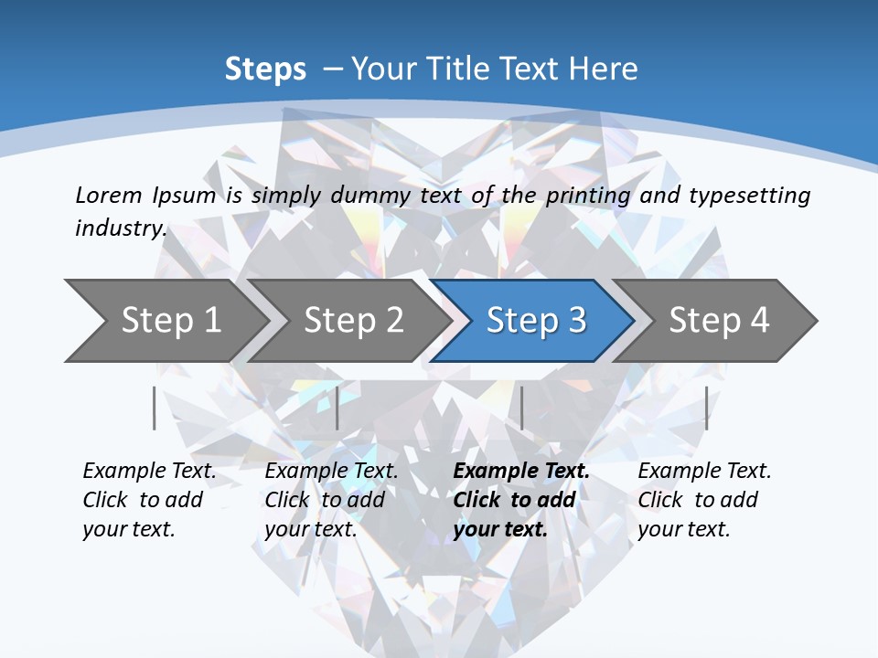 Diamond Reflection Render PowerPoint Template