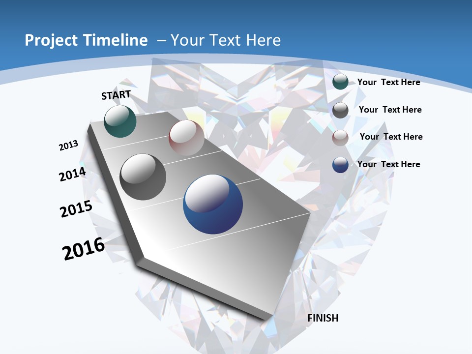 Diamond Reflection Render PowerPoint Template