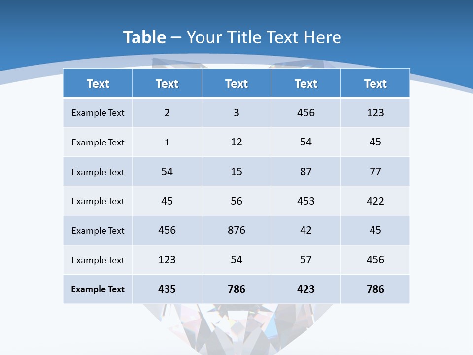 Diamond Reflection Render PowerPoint Template