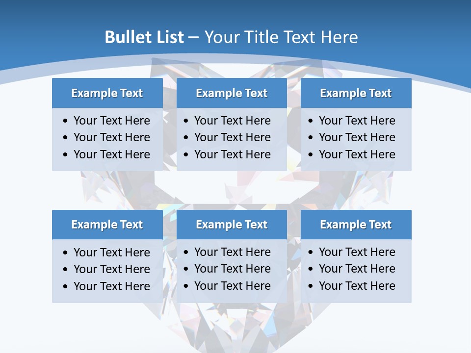 Diamond Reflection Render PowerPoint Template