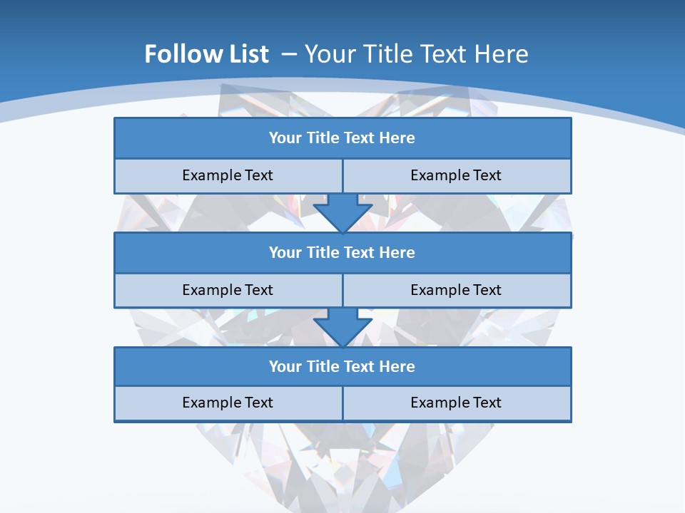 Diamond Reflection Render PowerPoint Template