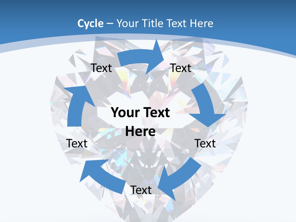 Diamond Reflection Render PowerPoint Template