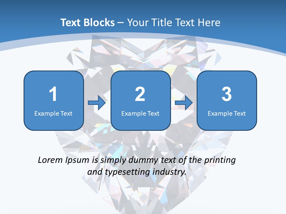 Diamond Reflection Render PowerPoint Template