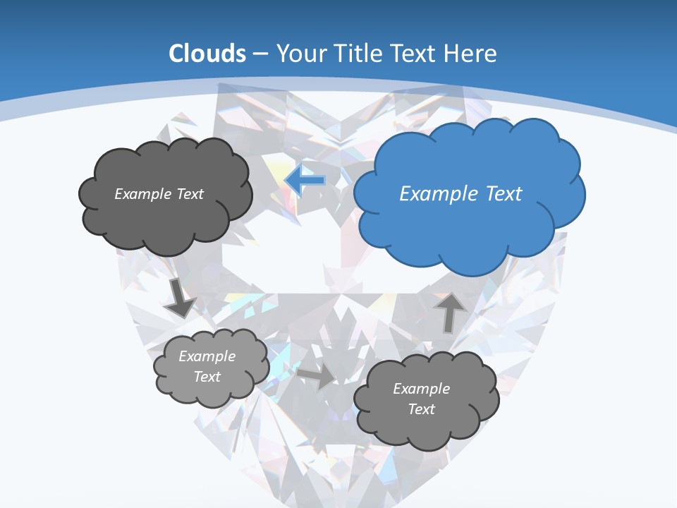 Diamond Reflection Render PowerPoint Template