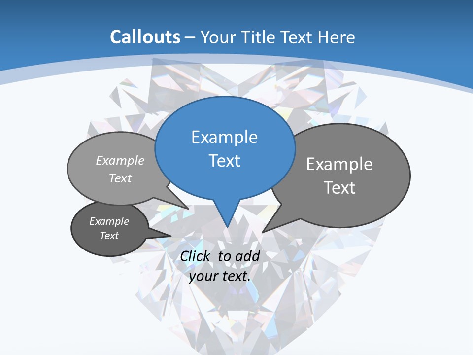 Diamond Reflection Render PowerPoint Template