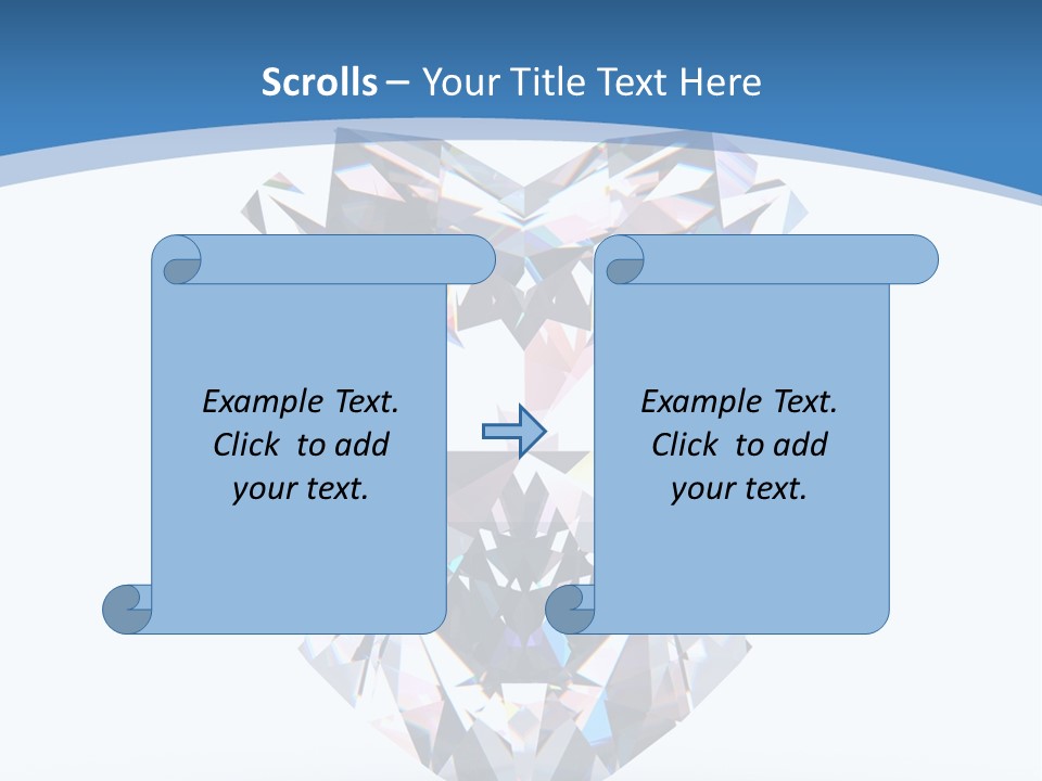 Diamond Reflection Render PowerPoint Template