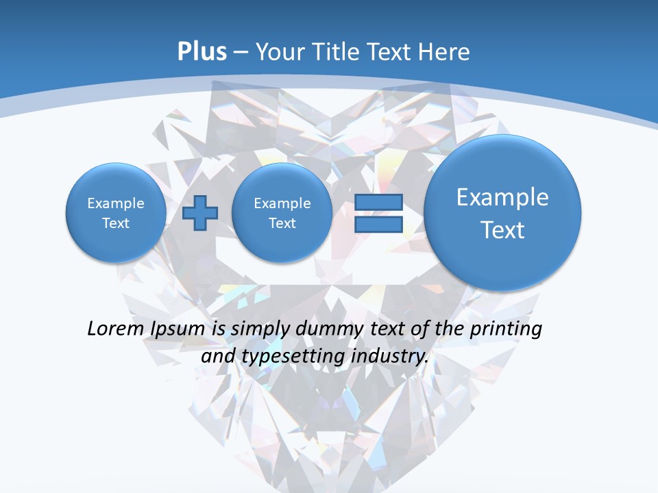 Diamond Reflection Render PowerPoint Template