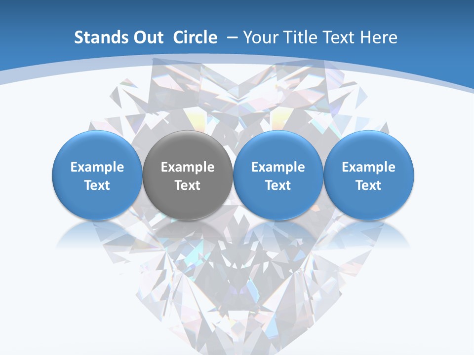Diamond Reflection Render PowerPoint Template