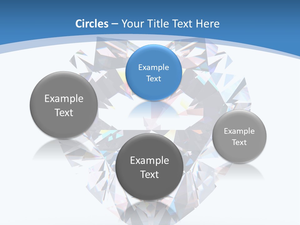 Diamond Reflection Render PowerPoint Template