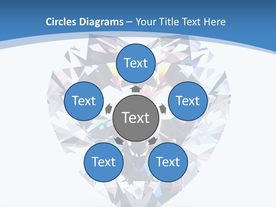 Diamond Reflection Render PowerPoint Template