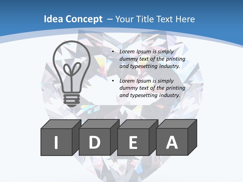 Diamond Reflection Render PowerPoint Template