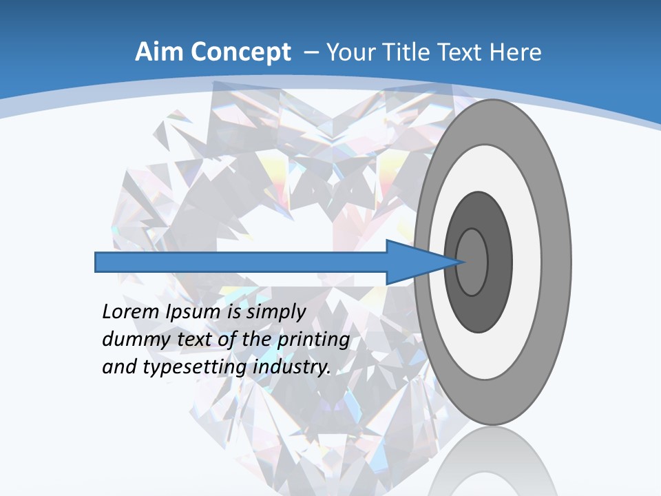 Diamond Reflection Render PowerPoint Template