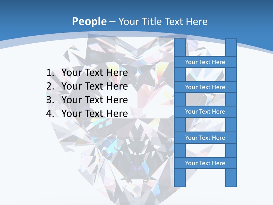 Diamond Reflection Render PowerPoint Template