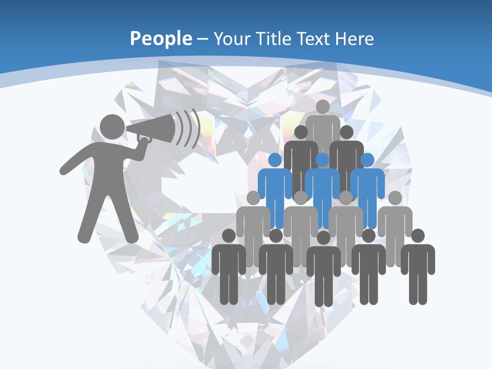 Diamond Reflection Render PowerPoint Template